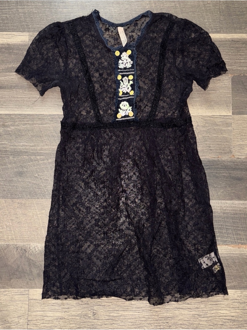 Free People Intimately Lace Babydoll Grunge Petite XSmall